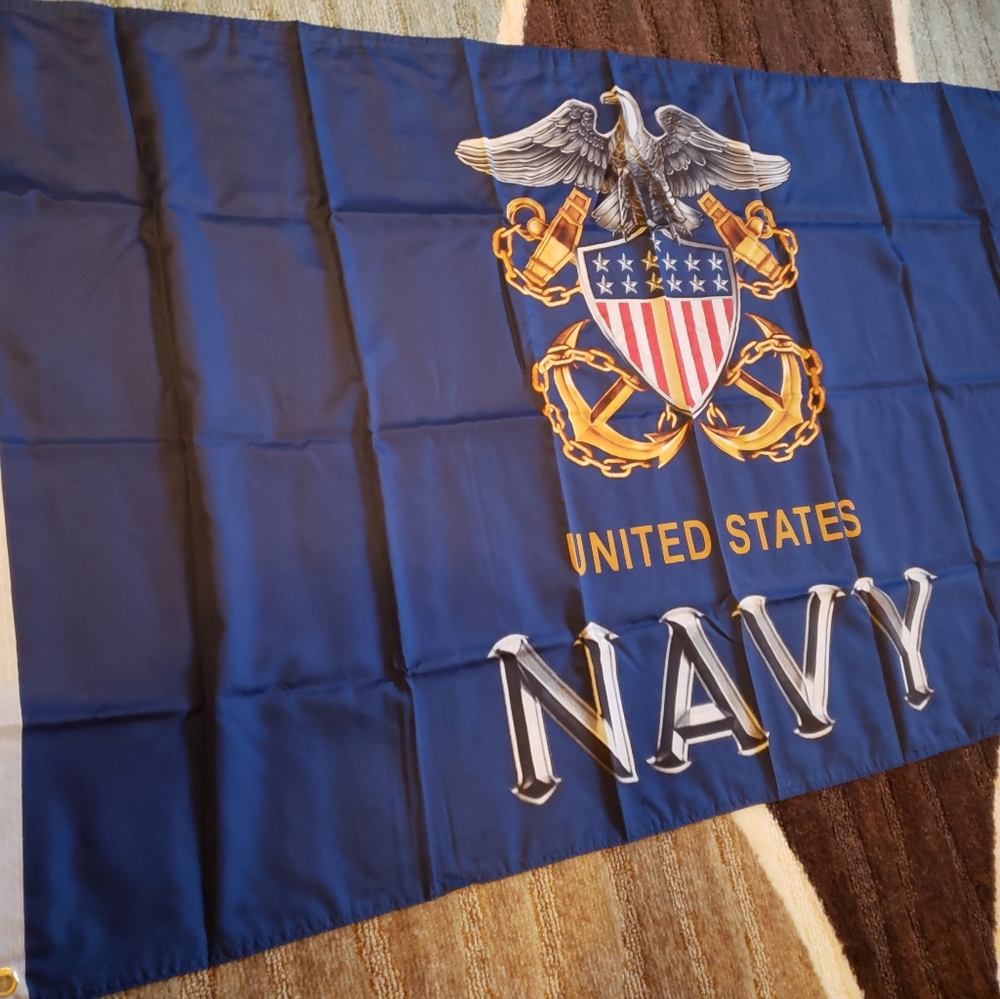 New In Package United States Navy 3x5 Indoor Or Outdoor Flag